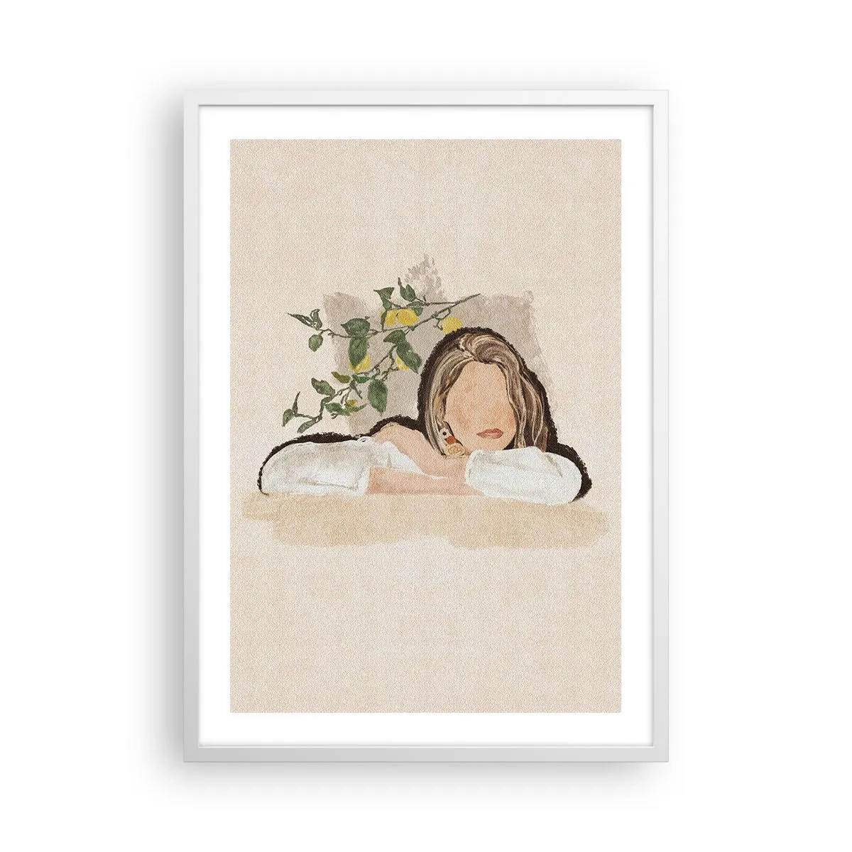 Affiche dans un cadre blanc - Poster - La beauté du sud - 50x70 cm