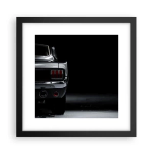 Affiche dans un cadre noir - Poster - Le charme du classique - 30x30 cm