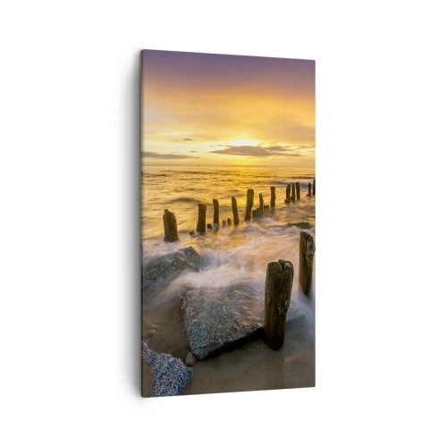 Impression sur toile - Image sur toile - La beauté brute de la mer Baltique - 45x80 cm