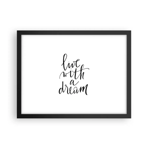 Affiche dans un cadre noir - Poster - Bien sur - 40x30 cm