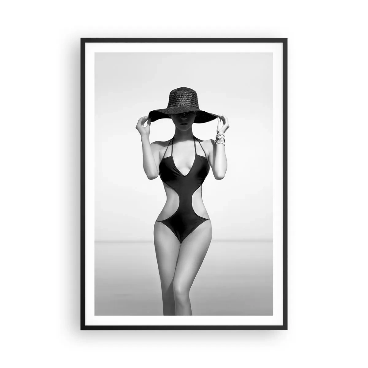 Affiche dans un cadre noir - Poster - Mon prénom? Élégance - 70x100 cm