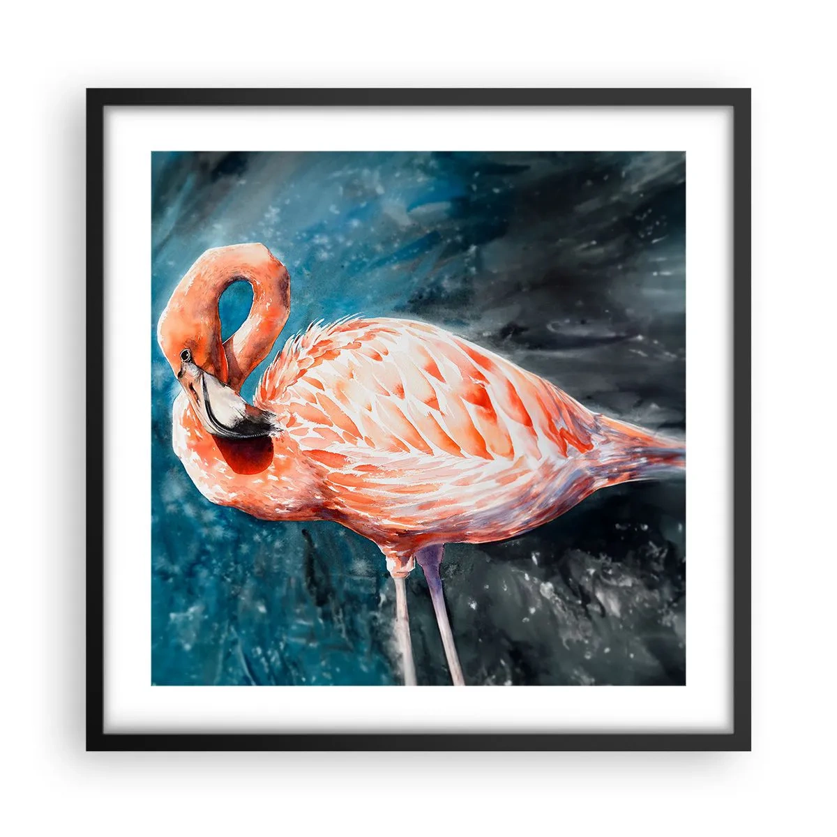 Affiche dans un cadre noir - Poster - Décoratif par nature - 50x50 cm