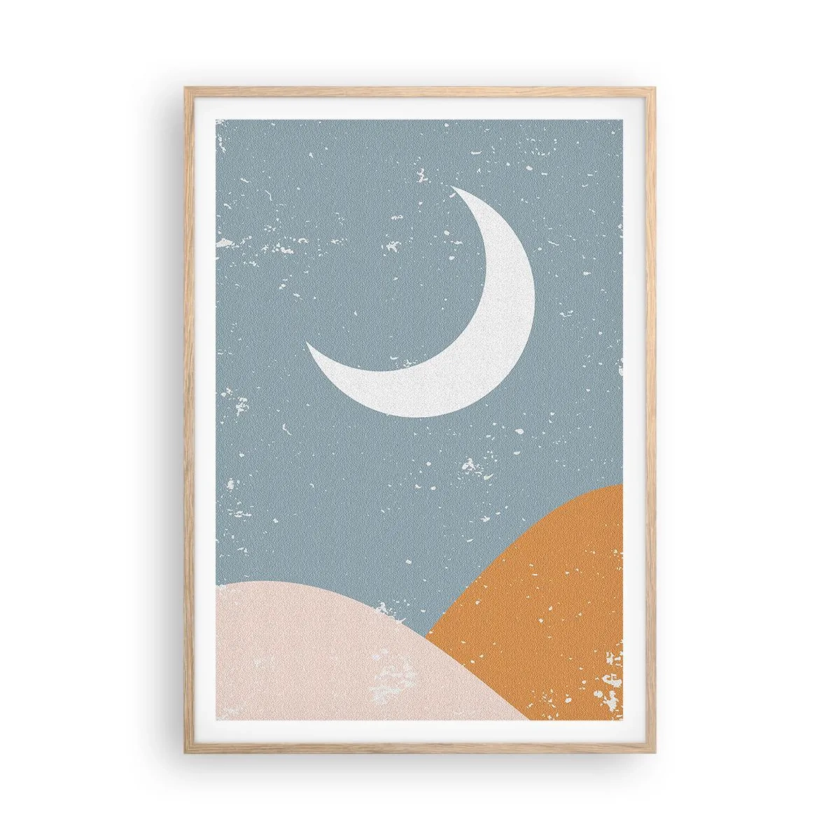 Affiche dans un chêne clair - Poster - Miracle de nombreuses nuits - 70x100 cm