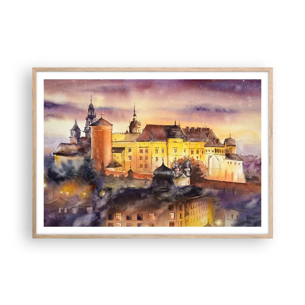 Affiche dans un chêne clair - Poster - Histoire et conte de fées - 100x70 cm