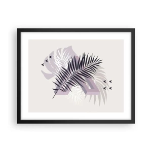 Affiche dans un cadre noir - Poster - L'ombre de l'obscurité - 50x40 cm