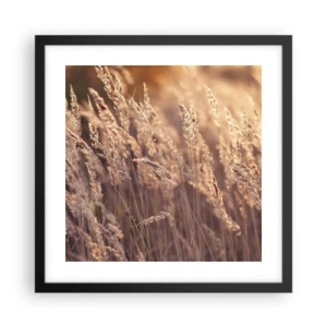 Affiche dans un cadre noir - Poster - Prêt à accueillir l'automne - 40x40 cm