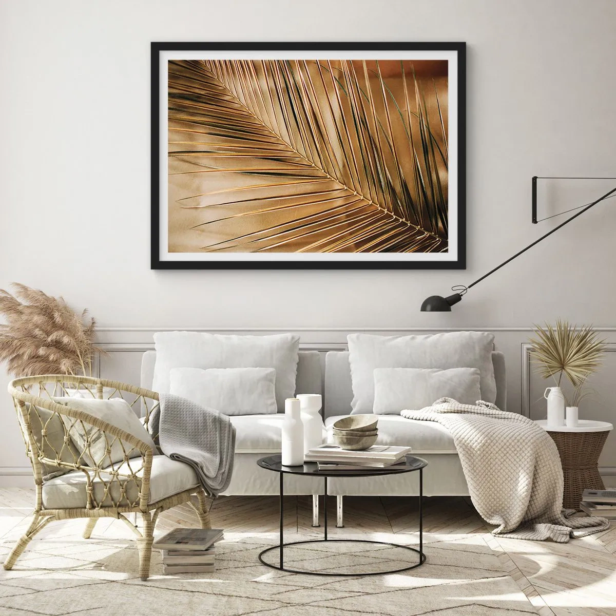 Affiche dans un cadre noir - Poster - Colonnade naturelle - 40x30 cm