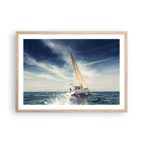 Affiche dans un chêne clair - Poster - Ils ne nous rattraperont pas ! - 70x50 cm