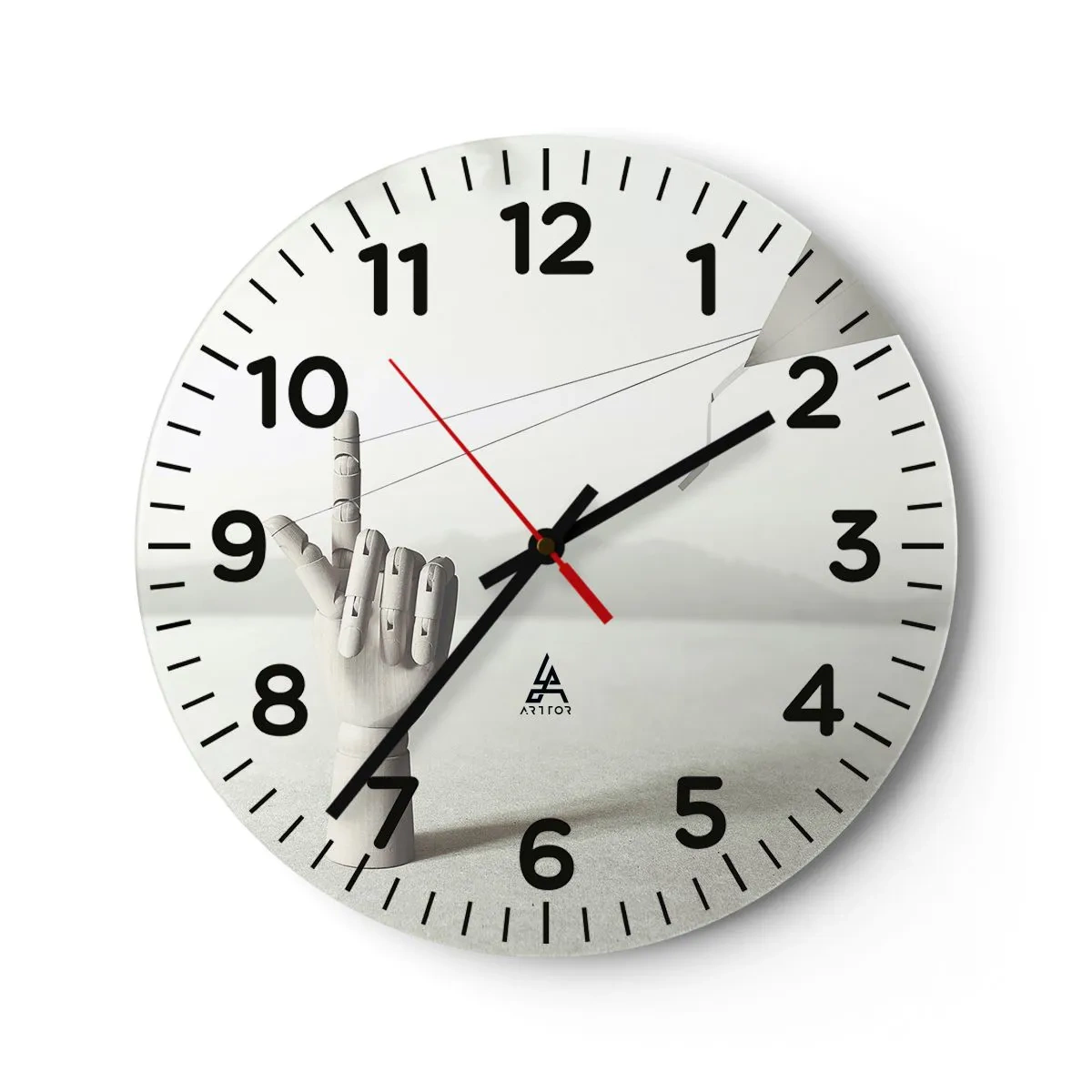Horloge murale - Pendule murale - Épreuve de force - 30x30 cm