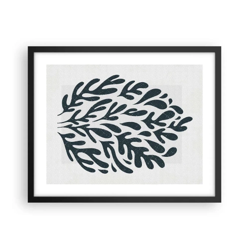 Affiche dans un cadre noir - Poster - Formes de la nature - 50x40 cm
