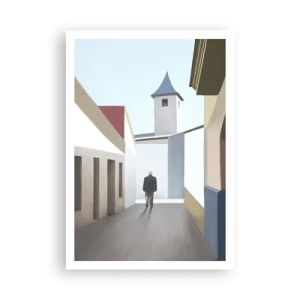 Affiche - Poster - Une promenade ensoleillée - 70x100 cm