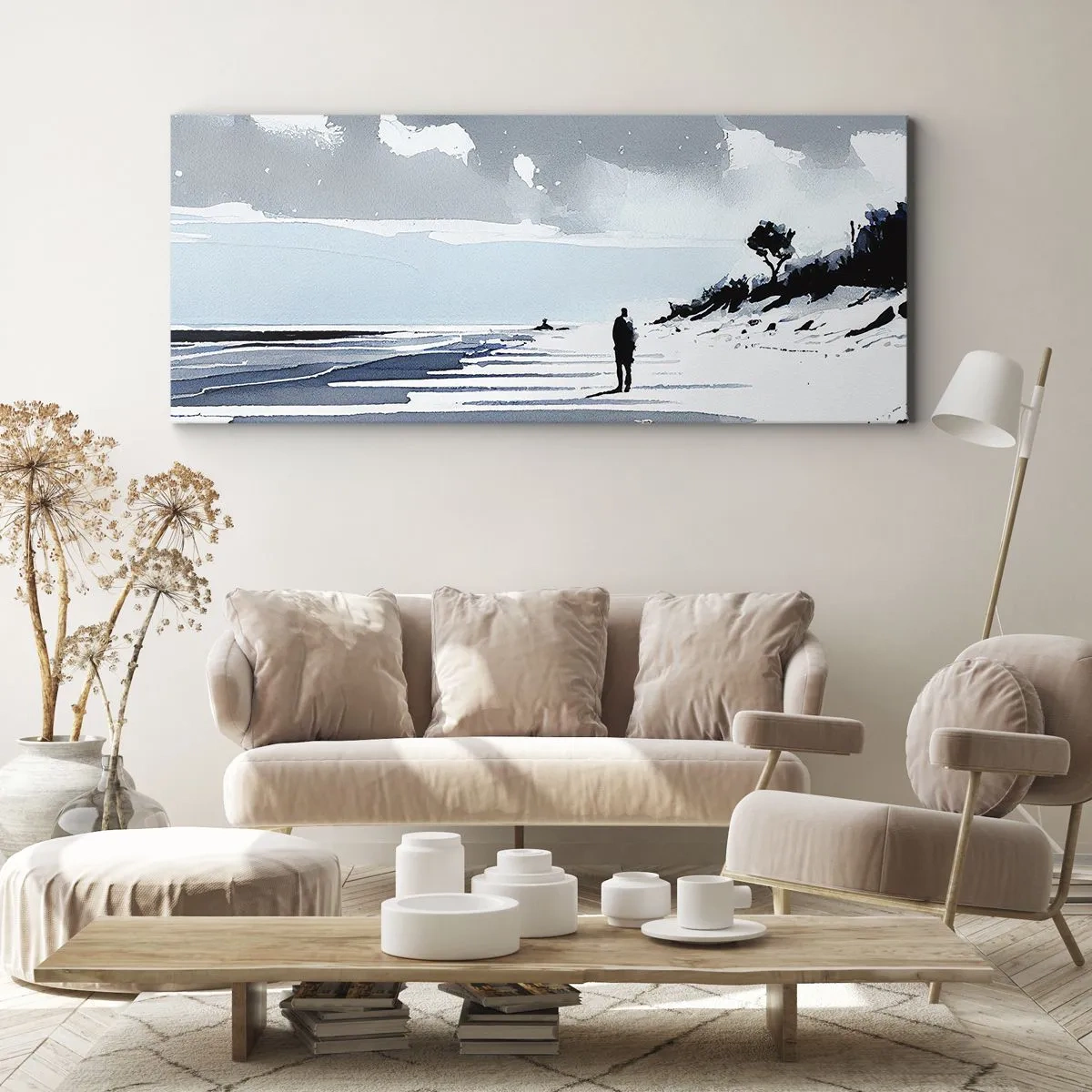 Impression sur toile - Image sur toile - Seul à seul - 100x40 cm
