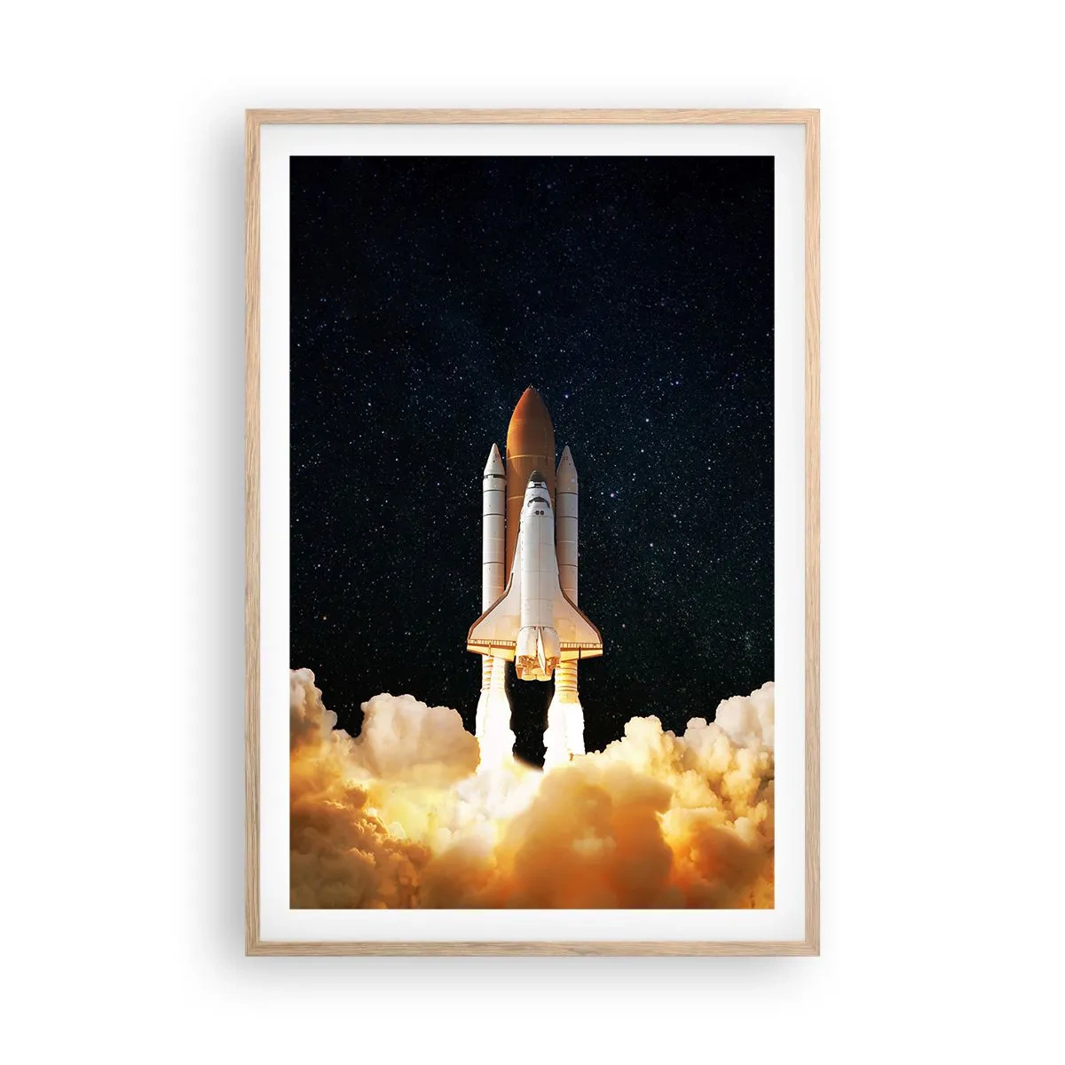 Affiche dans un chêne clair - Poster - Ad astra! - 61x91 cm