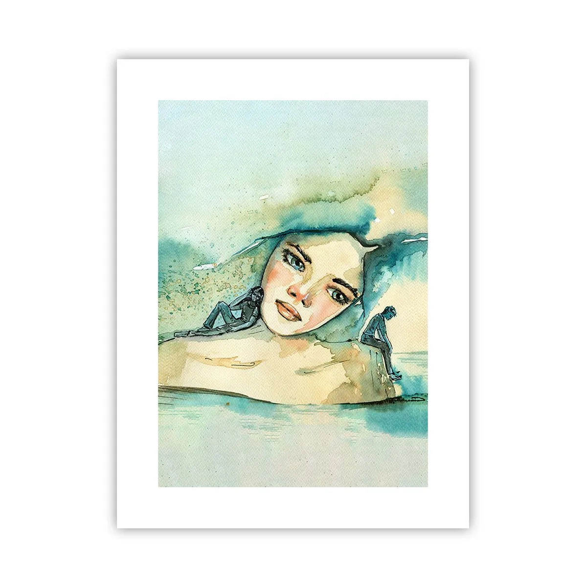 Affiche - Poster - Suis-je bleu? - 30x40 cm