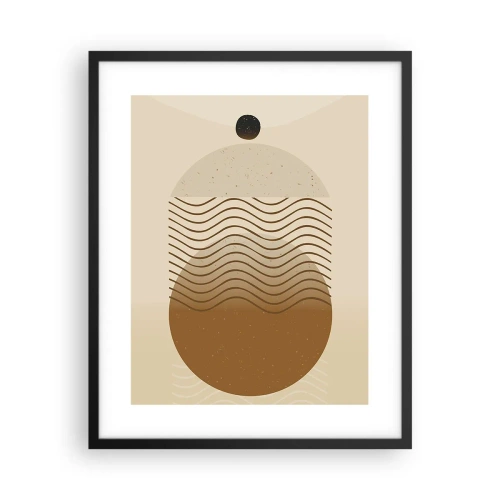 Affiche dans un cadre noir - Poster - Sur l'origine des figures géométriques - 40x50 cm