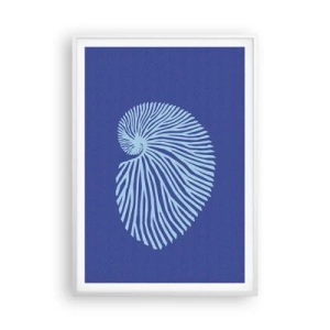 Affiche dans un cadre blanc - Poster - La naissance de la coquille - 70x100 cm