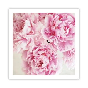 Affiche - Poster - En glamour rose - 60x60 cm