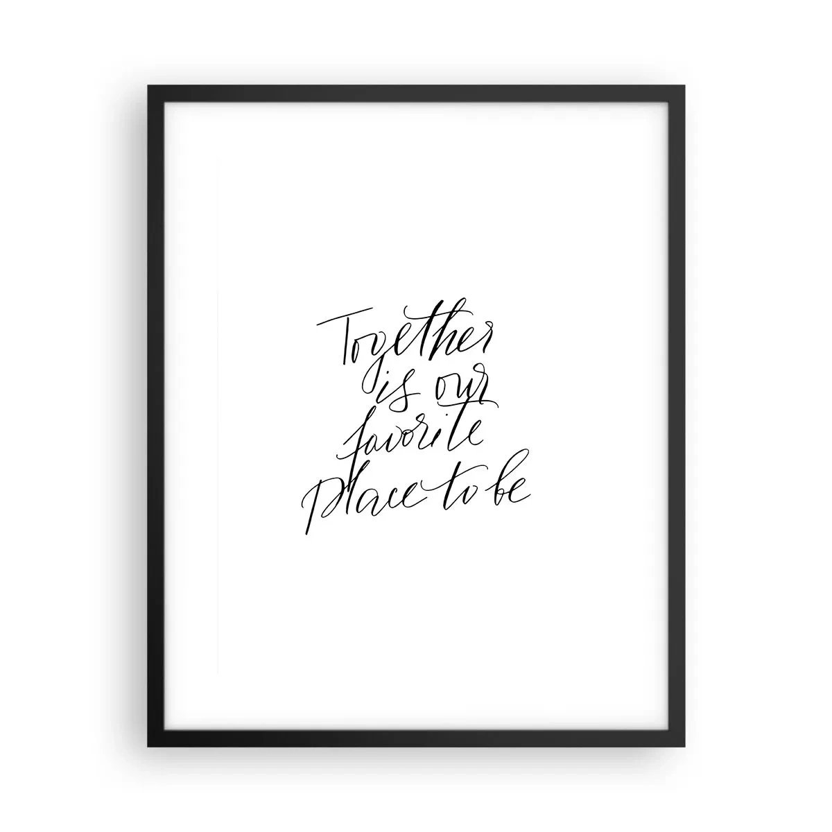 Affiche dans un cadre noir - Poster - Vous aussi vous le sentez? - 40x50 cm