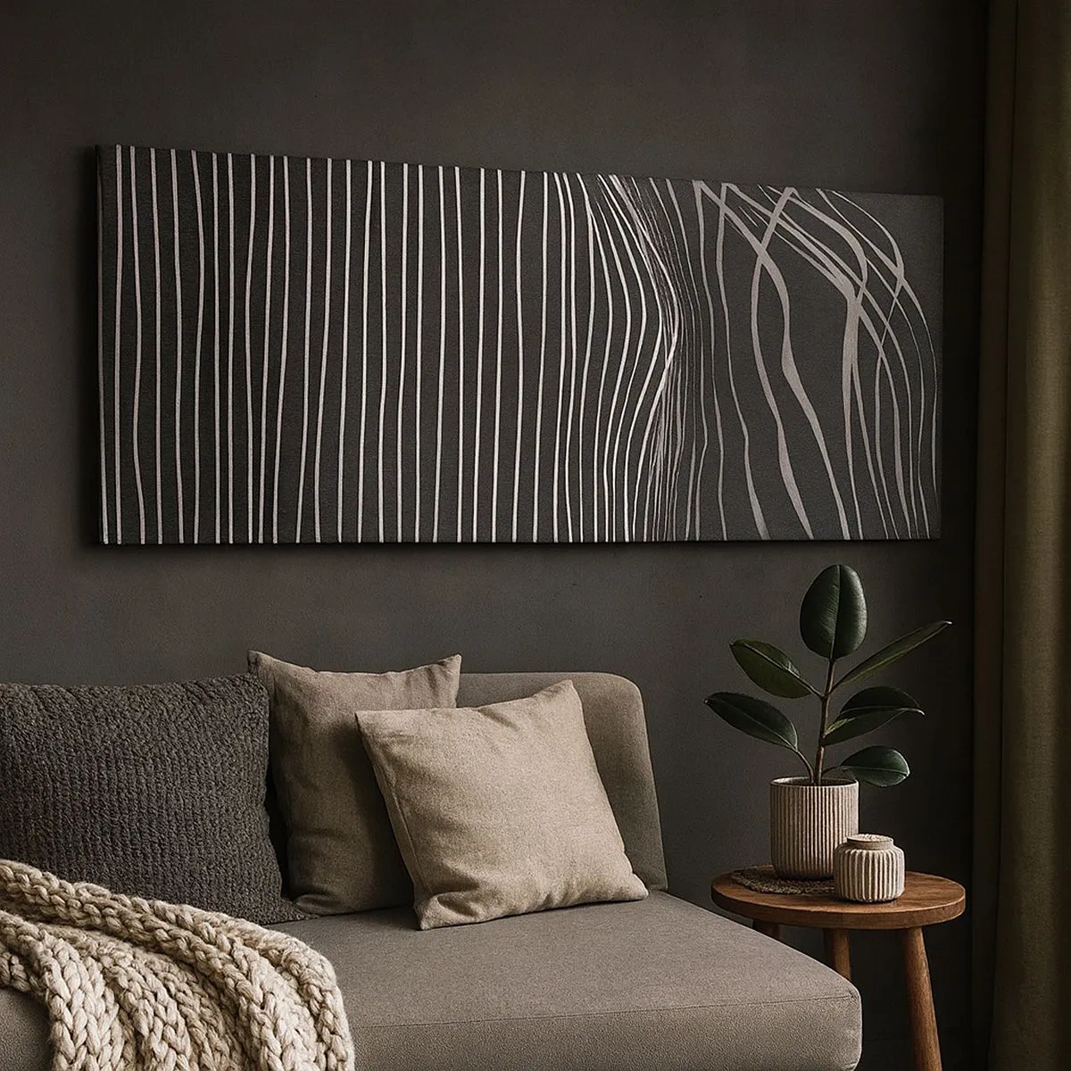 Impression sur toile - Image sur toile - Rythme et accent - 100x40 cm