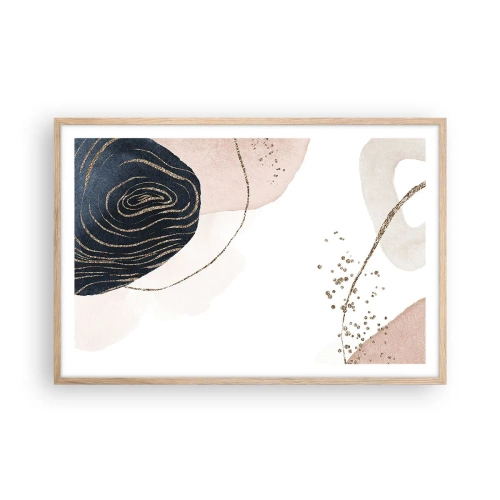 Affiche dans un chêne clair - Poster - Tout coule - 91x61 cm