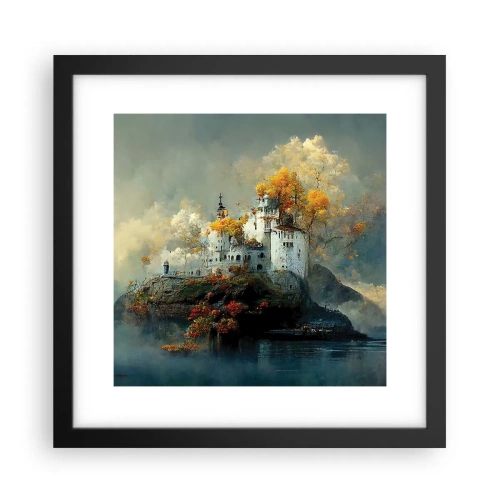 Affiche dans un cadre noir - Poster - Le début d'une histoire romantique - 30x30 cm