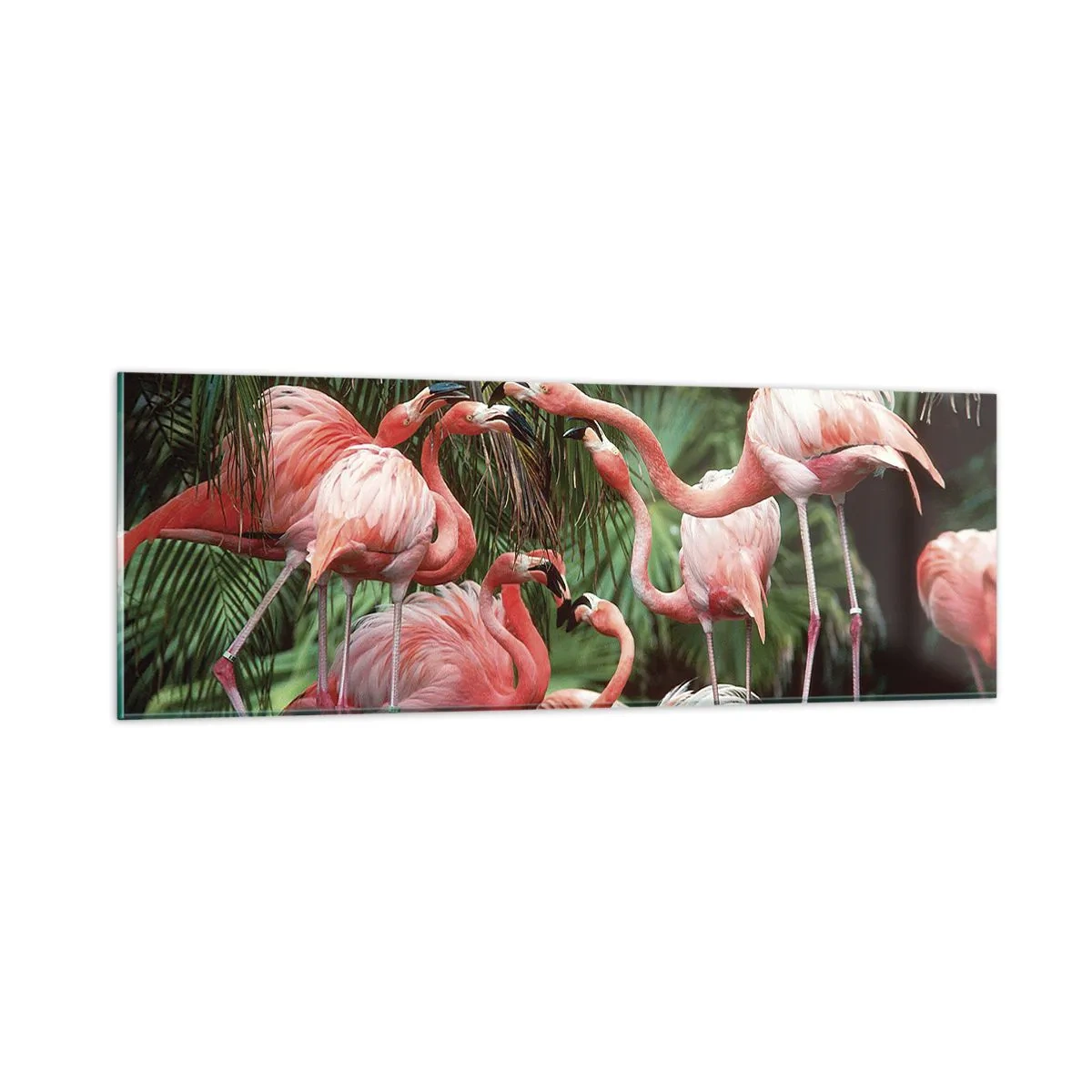 Impression sur verre - Image sur verre - Potins d'après-midi - 90x30 cm