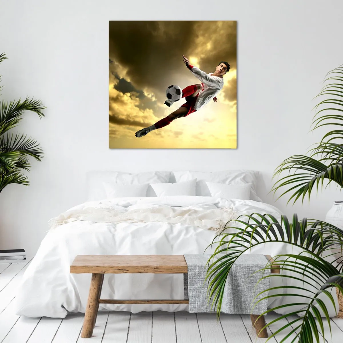 Impression sur toile - Image sur toile - Le paradis du football - 70x70 cm