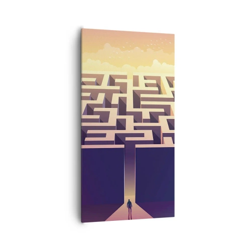 Impression sur toile - Image sur toile - Le temps de la décision - 65x120 cm