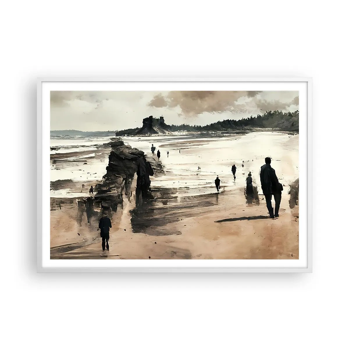 Affiche dans un cadre blanc - Poster - Invoqué - 100x70 cm