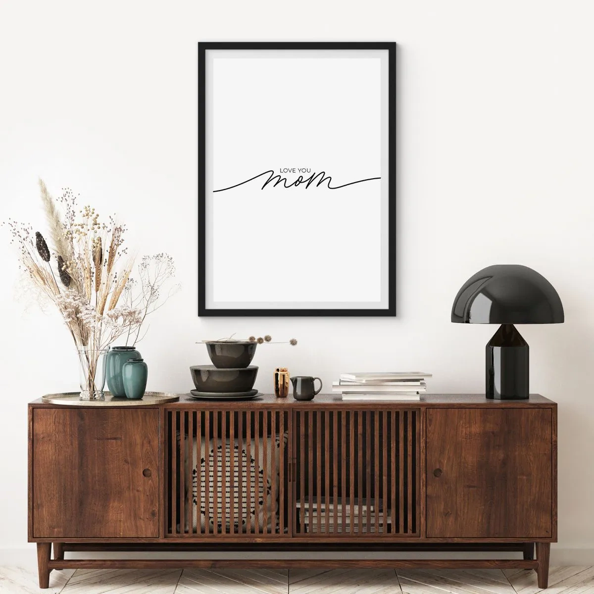Affiche dans un cadre noir - Poster - Grand chamboulement - 70x100 cm