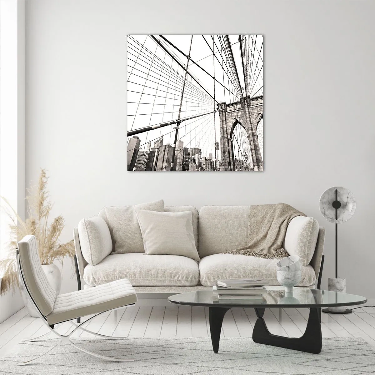 Impression sur verre - Image sur verre - Cathédrale New Yorkaise - 60x60 cm