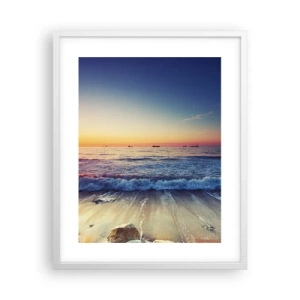 Affiche dans un cadre blanc - Poster - Mais quel horizon ? - 40x50 cm