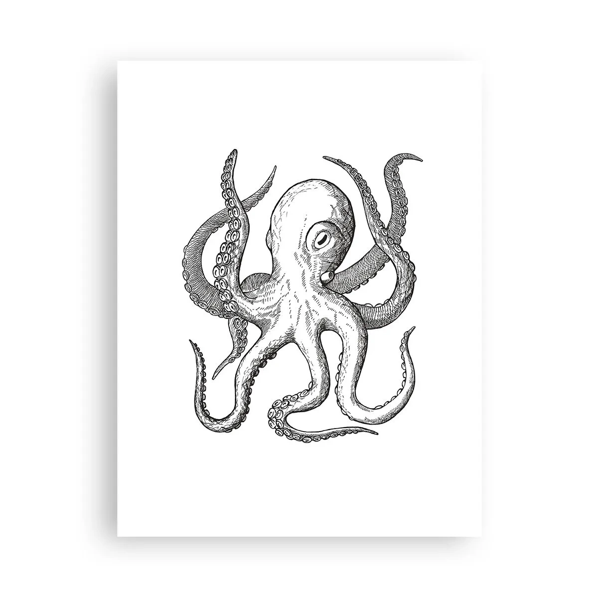 Affiche - Poster - Dansant avec les vagues - 30x40 cm