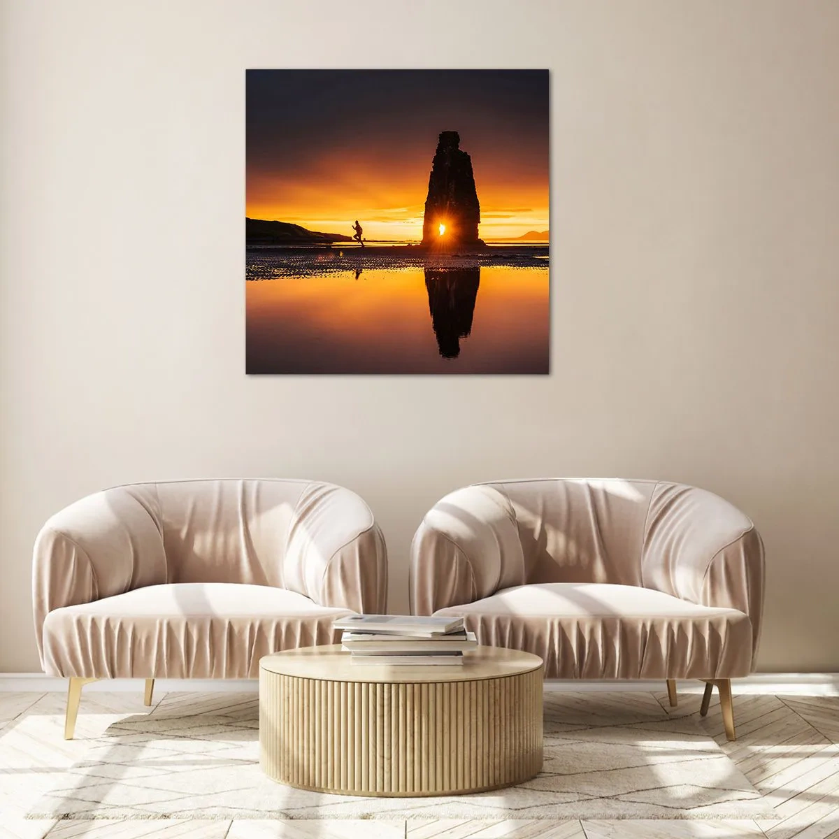 Impression sur verre - Image sur verre - Juste vous et la nature - 40x40 cm