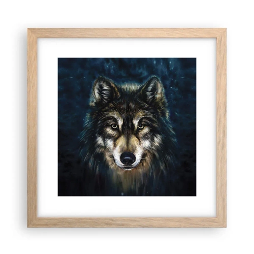 Affiche dans un chêne clair - Poster - Alpha? Et oméga - 30x30 cm