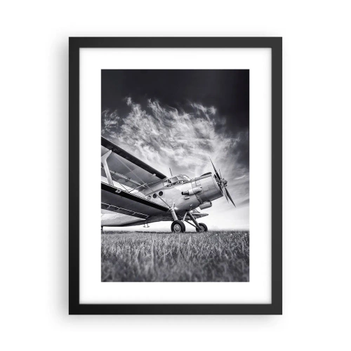 Affiche dans un cadre noir - Poster - Le pèlerin ailé - 30x40 cm