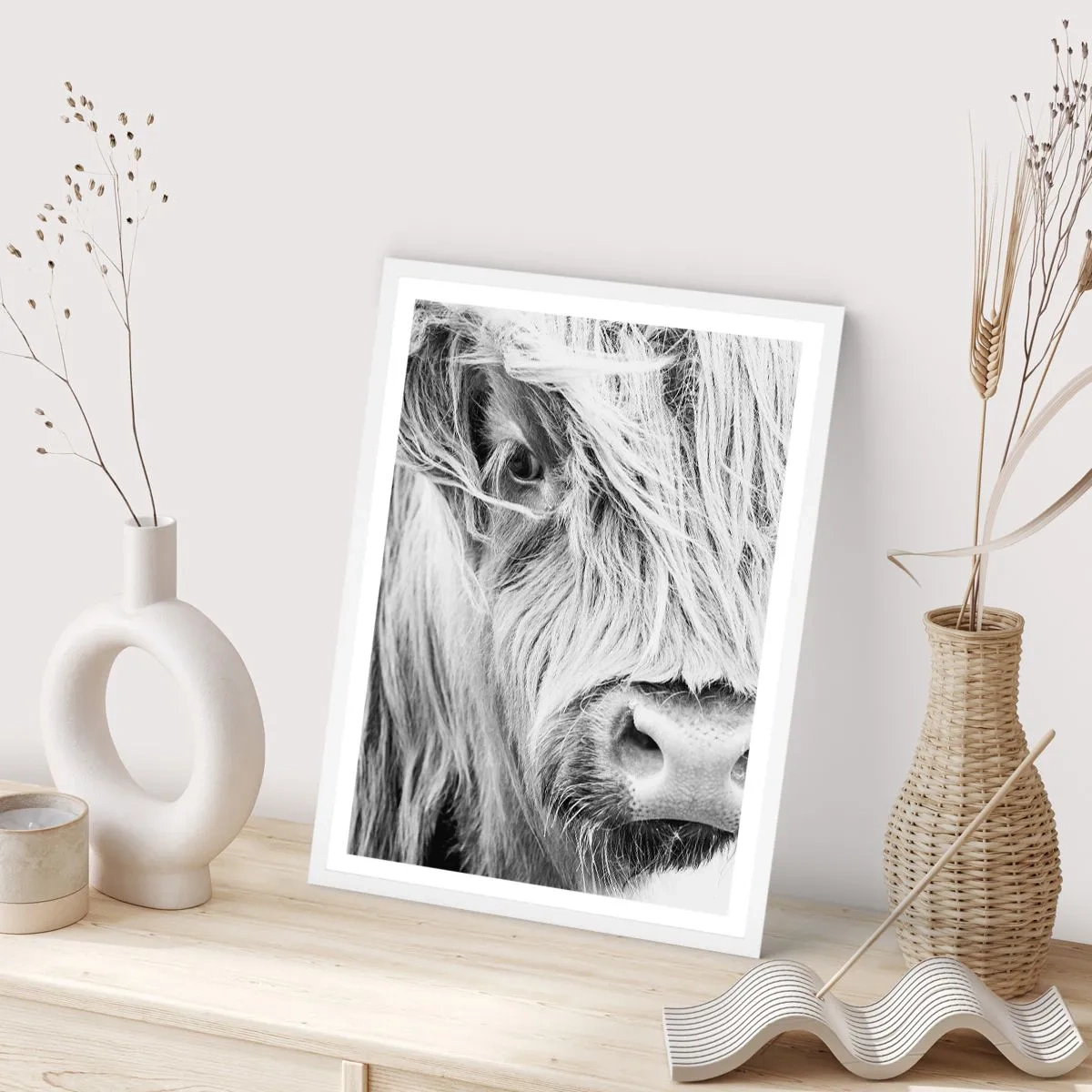 Affiche dans un cadre blanc - Poster - Sauvagerie écossaise - 61x91 cm