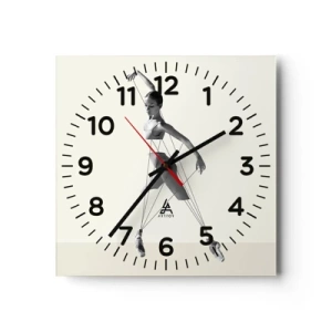 Horloge murale - Pendule murale - Dans le théatre de la vie - 40x40 cm