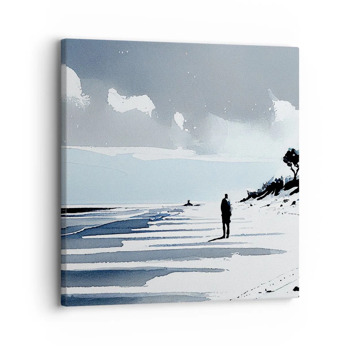 Impression sur toile - Image sur toile - Seul à seul - 30x30 cm