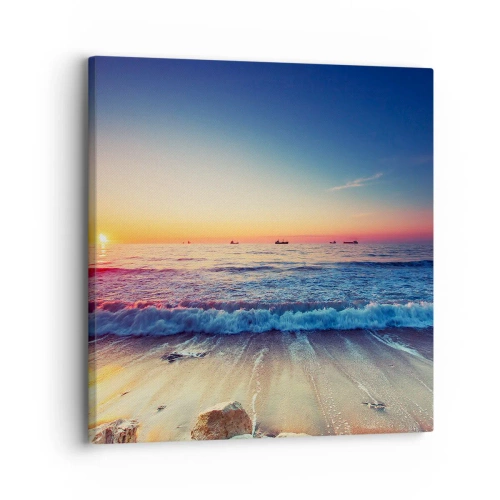 Impression sur toile - Image sur toile - Mais quel horizon ? - 30x30 cm
