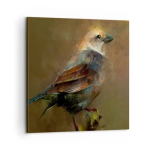 Impression sur toile - Image sur toile - Un moineau, un petit oiseau - 60x60 cm