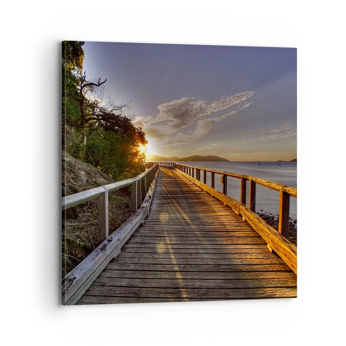 Impression sur toile - Image sur toile - Aller, aller tout le temps en direction du soleil - 70x70 cm