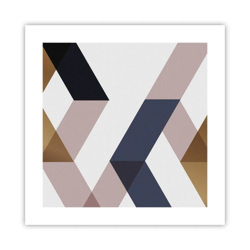 Affiche - Poster - Plats et angles - 40x40 cm