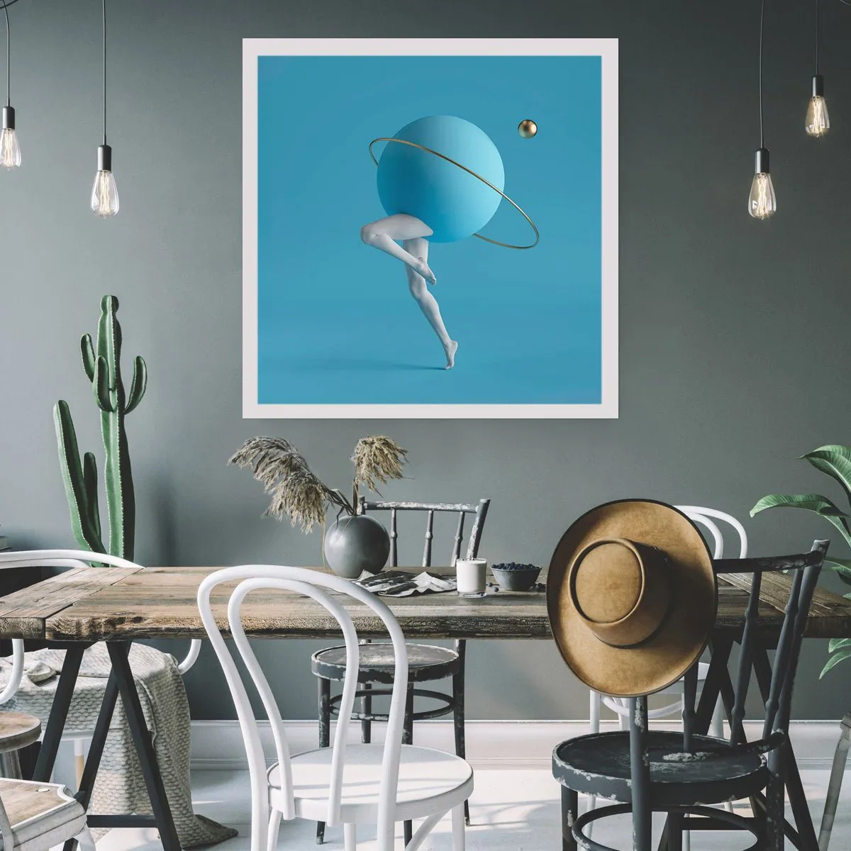 Affiche - Poster - Et les planètes deviennent folles - 60x60 cm