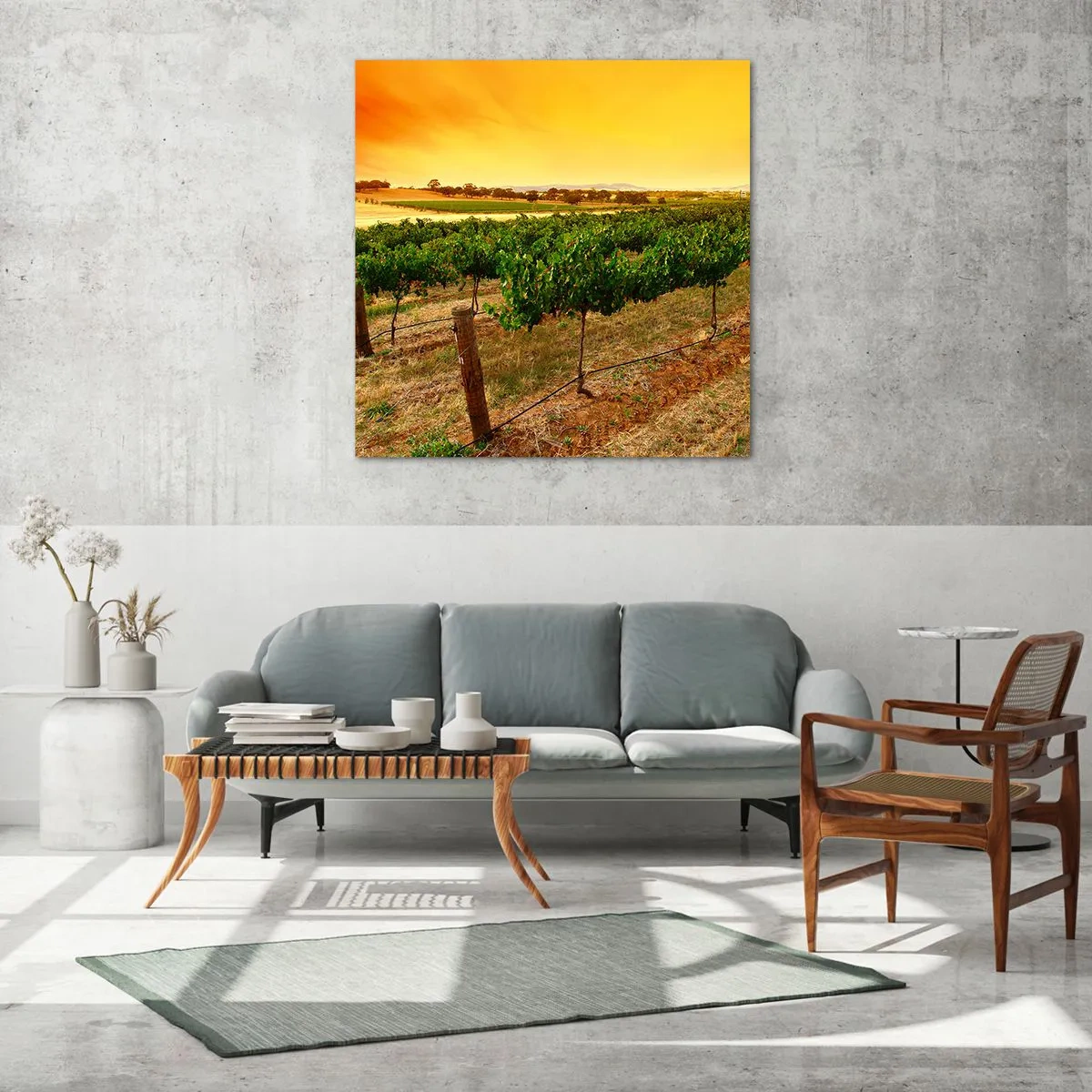 Impression sur verre - Image sur verre - S'abreuver du soleil - 60x60 cm