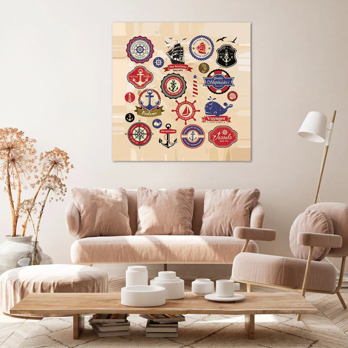 Impression sur toile - Image sur toile - La fraternité de la voile - 60x60 cm