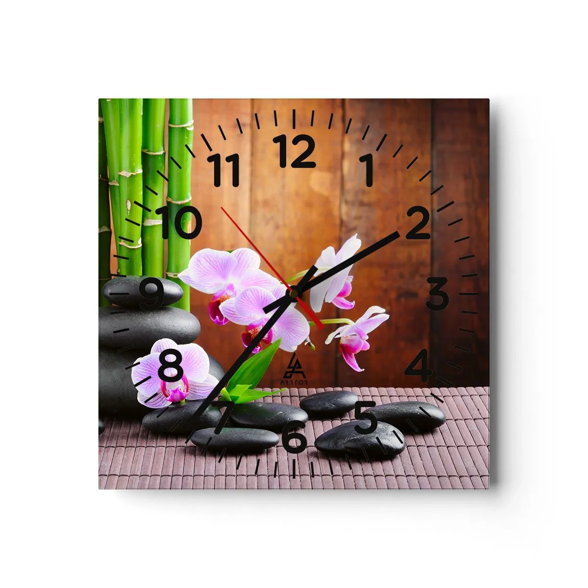 Horloge murale - Pendule murale - Rencontrez les plaisirs de l'est - 40x40 cm