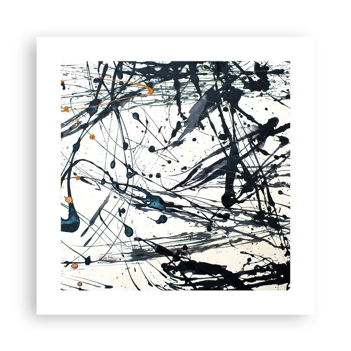 Affiche - Poster - Abstraction expressionniste - 40x40 cm
