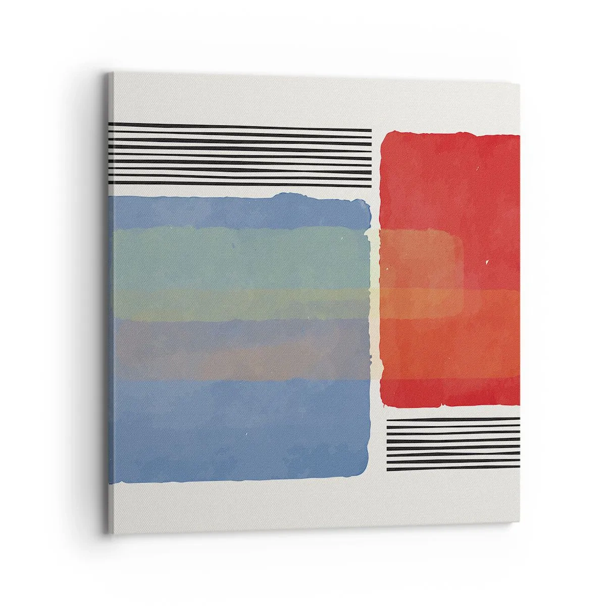 Impression sur toile - Image sur toile - Esprit et lettre de la géométrie - 70x70 cm