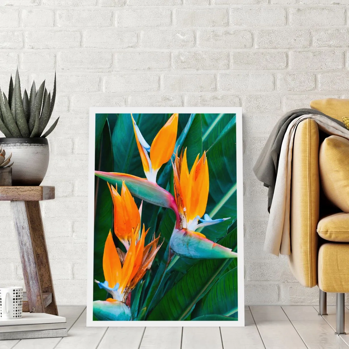 Affiche - Poster - Est-ce une fleur, est-ce un oiseaux? - 70x100 cm